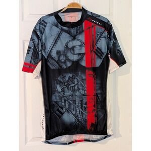 Primal Gear Mens Cycling Jersey Short Sleeve Graphic Print Pockets XXL